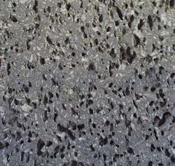  Black Classic With Regular Hole Basalt Stone for Wall Application