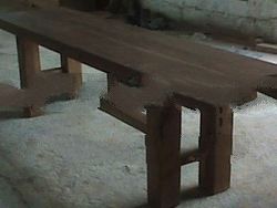 Simple Reclaimed Teak Bench