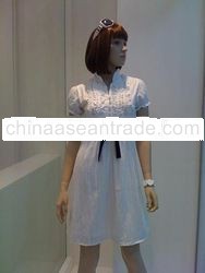 Pearl with Waist Ribbon Class Dress (J8118)