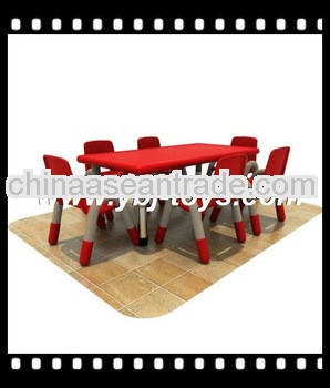 kids plastic furniture with table and chairs with various designs