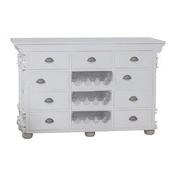 White Buffet with 9 Drawers