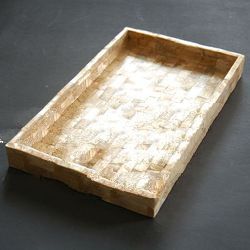 trey made from capis art shell ware inlay