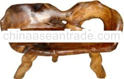 TEAK ROOT BENCH FURNITURE TRBN32