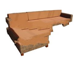 Corner daybed sofa setting