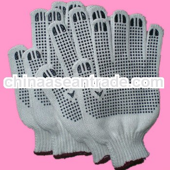 knite cotton with pvc dot glove safety