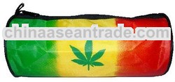 Nylon Pencil Case Rasta Leaf