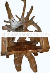 TEAK ROOT BENCH TRB011