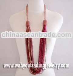 glass beads necklace