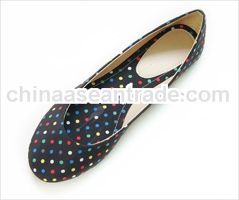 ladies dance casual dot style 2013 hot shoes black color