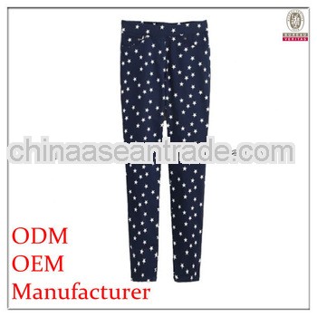 ladies fashion garment , latest style women pants