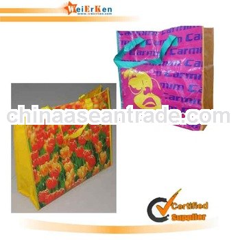 laminated pp reusable shopping bag for sale