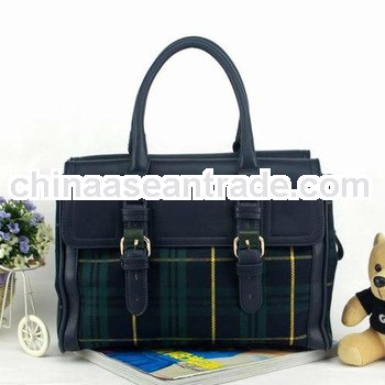 last fashion canvas shoulder bag leather