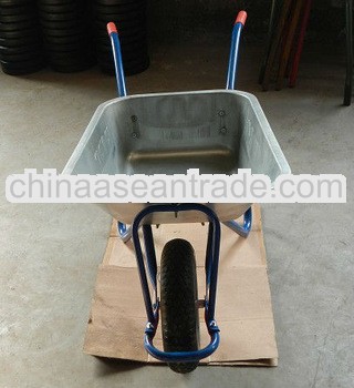 lawn garden wheelbarrow galvanized tray WB5009