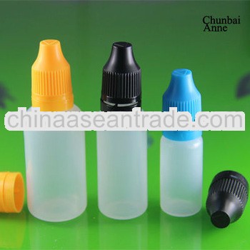 ldpe plastic dropper 10 ml bottles childsafety tamper seal long tip for vape liquid packaging