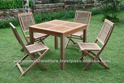 n Teak Wooden Outdoor Strips Folding Furniture