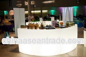 light up bar counter curved