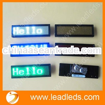 lighting and flahsing coffee house mini led name badge