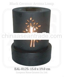 Electric Aroma Lamp - Black Ceramic "Mango Tree"