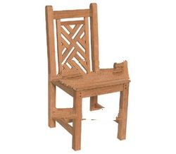 Teak Garden Furniture Cross Chair