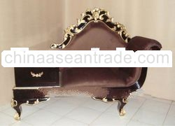 Golden Sofa Telephone Antique Reproduction Sofa Mahogany Painted Solid Chair Wood Classic European H