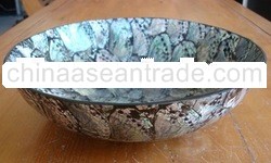 abalone shell art big bowl