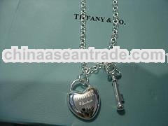 heart key necklace