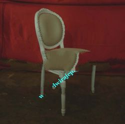 Mahogany Dining chair White color - Indonesia french furniture diningroom Chair