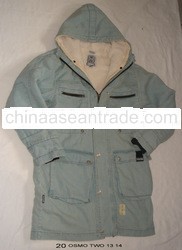 jean long jacket super stone wash