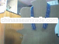 3 Tone Blue Cut Beads