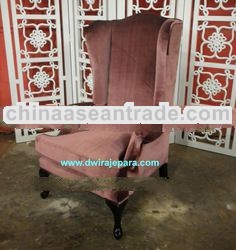 High Back Wing Chair - Classic Furniture Livingroom Chair