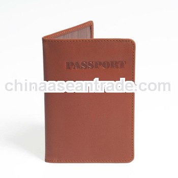 luxury genuine leather passport holder for businessmen