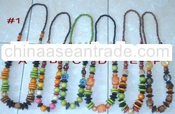 wood necklace endless