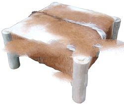 Goat Leather Sofa without backrest