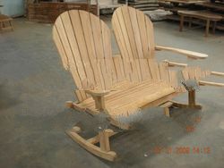 double roundack rocking bench