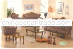 Teak Sofa Set Classic Design Romawi Tersanjung 2 , Indoor Furniture