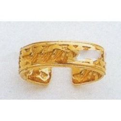 14kt Hugs and Kisses Toe Ring