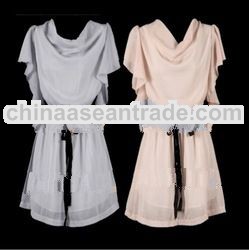 Top Quality Lady's Summer Straight Cut Chiffon Shift Dress