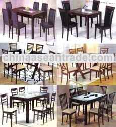 Glass dining set