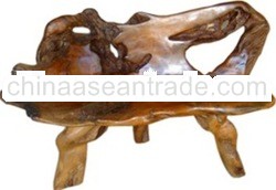 TEAK ROOT BENCH FURNITURE TRBN07