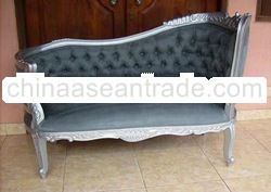 SCF-904 Love Seat Silver Chaise