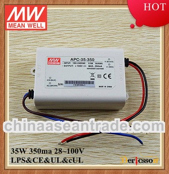 mean well output 350ma 35w constant current led power supply APC-35-350