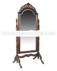 Cheval Mirror - Antique Mirror - Mahogany Fine Furniture