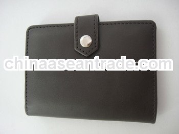 mens handmade PU leather card bag holder with 20 slots inside