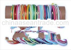 High Quality Fashion Handmade Braided Waxed Cotton Bracelet