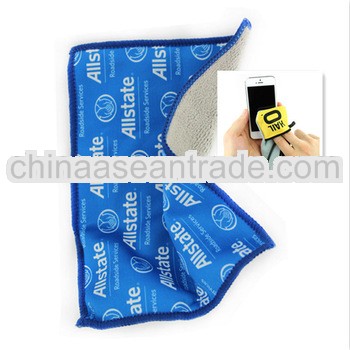 microfiber glass cleaning cloth with pouch