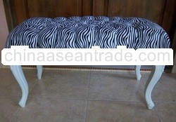 ST051 Stool Zebra Fabric