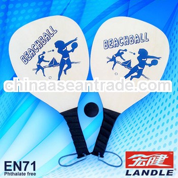 mini cheap promotion for chidlren wooden / MDF / Plastic beach paddle set