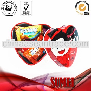 mini heart shape tin can sale