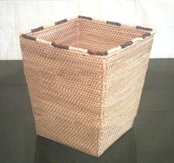 Square tapered wastebasket