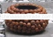 rattan fruit round candle holder